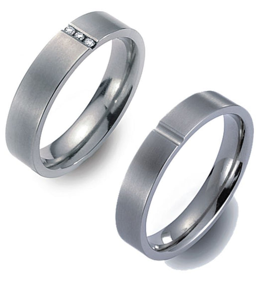 TitanFactory Trauringe/Eheringe 51424-50974B aus Titan von TitanFactory