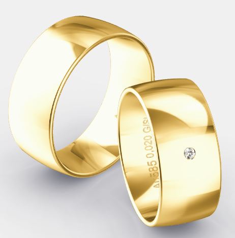 Trauringe Klassik 9.0 mm Hochzeitstrauringe