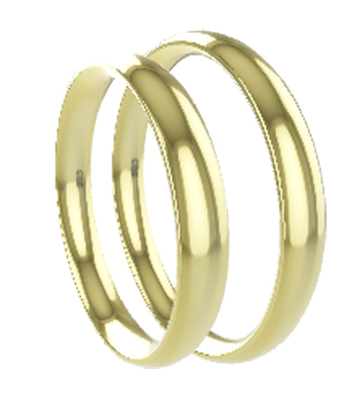 Hochzeitstrauringe Trauringe/Eheringe Klassik 3 mm breite