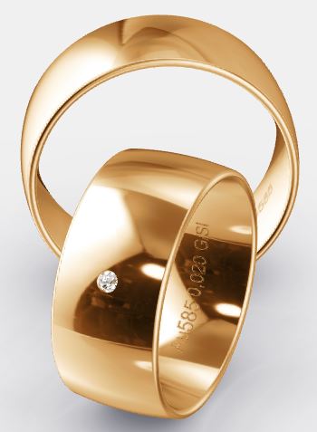 Trauringe Klassik 9.0 mm Hochzeitstrauringe