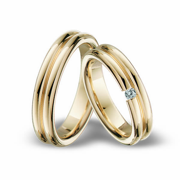 Blumer Gelbgold Trauringe - 00101-00102