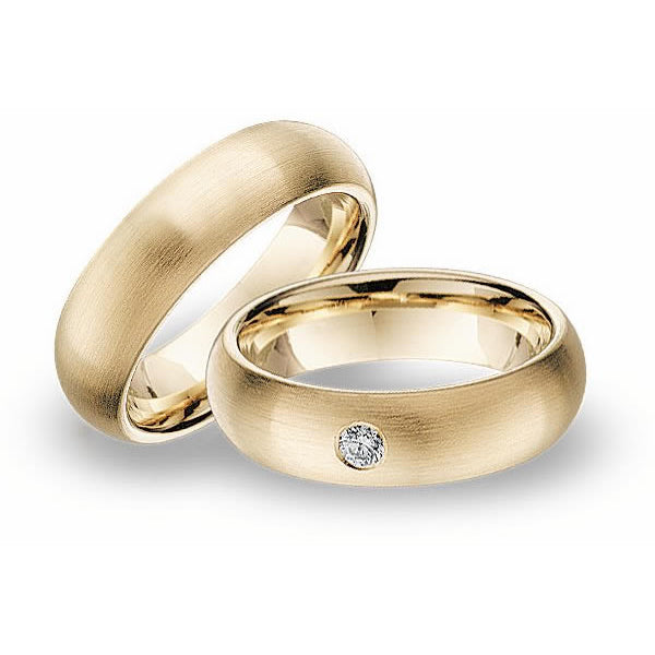 Blumer Gelbgold Trauringe - 00185-00186