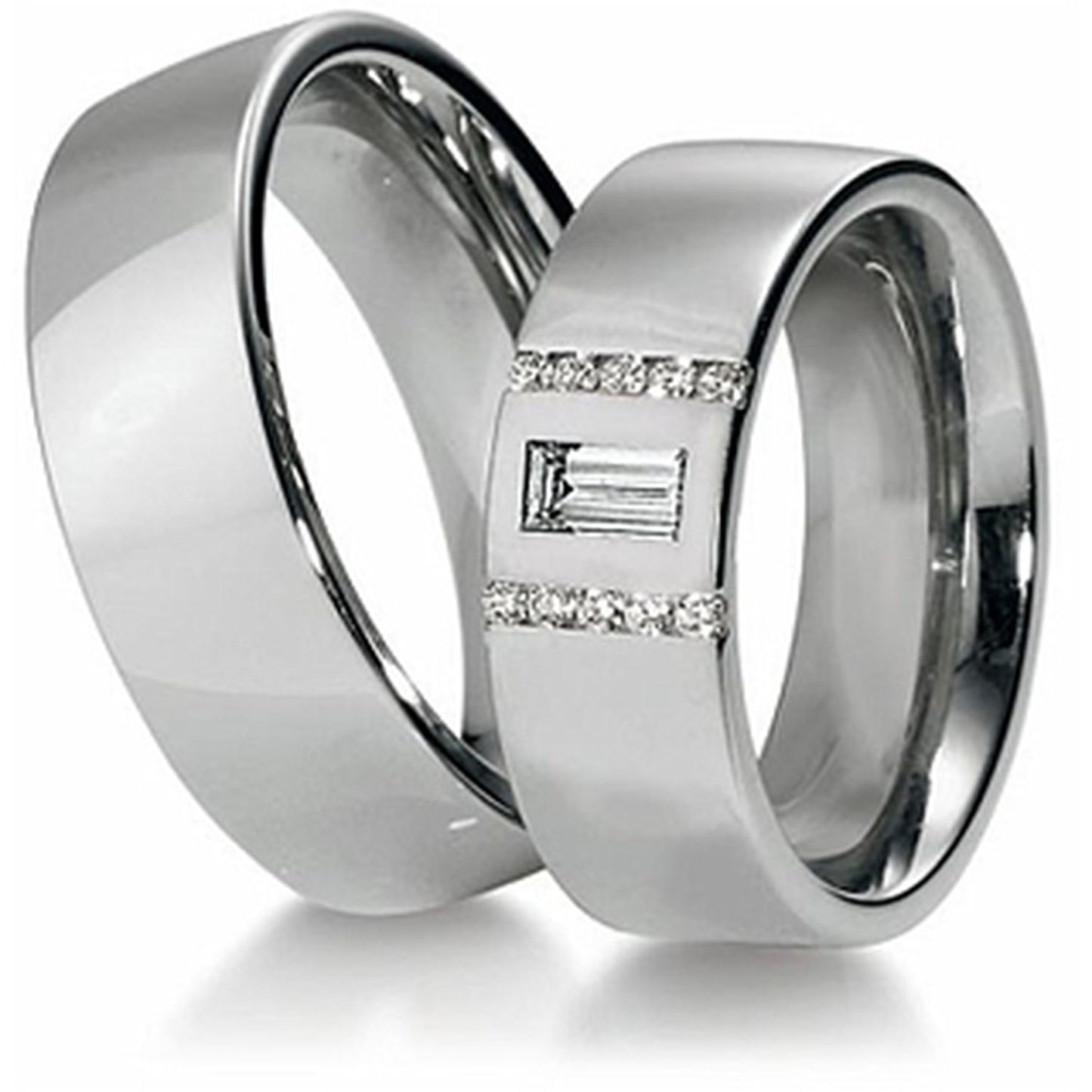 Breuning  Premium Collection Trauringe 48/03140 - 48/03141 aus Weißgold 333 von Breuning