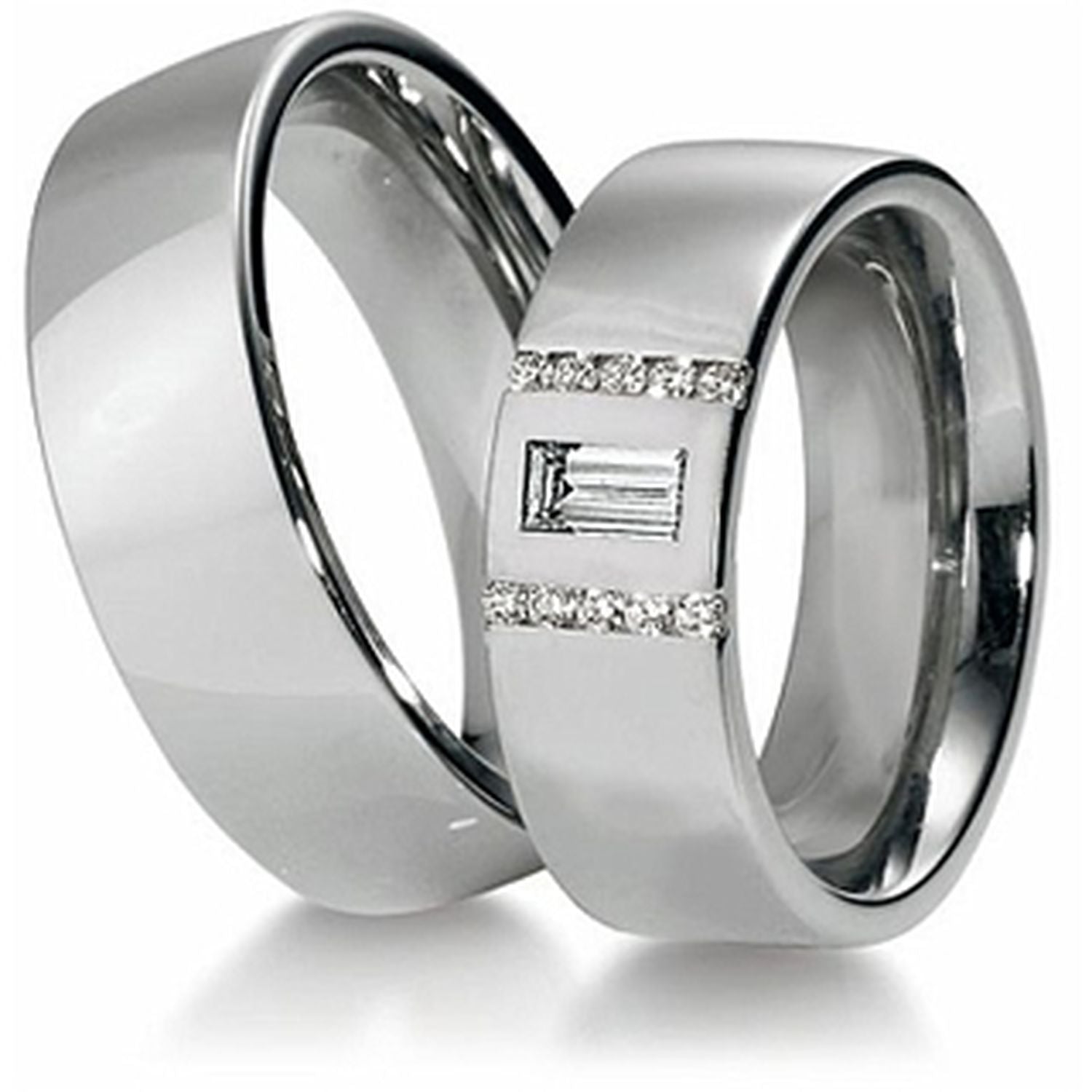 Breuning  Premium Collection Trauringe 48/03140 - 48/03141 aus Weißgold 333 von Breuning