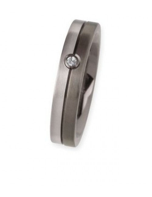 Ernstes Design Trauringe/Eheringe Paar R91-R92 Platin/Titan