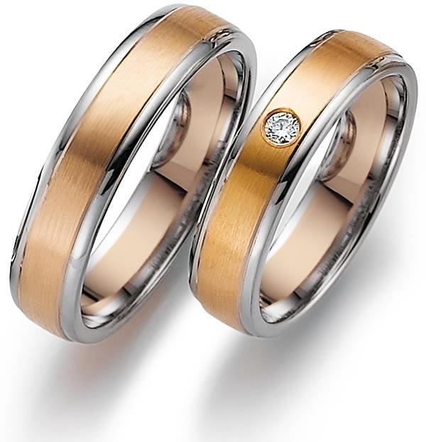 Gerstner Bicolor Trauringe Weißgold/Gelbgold - 4/20141/5