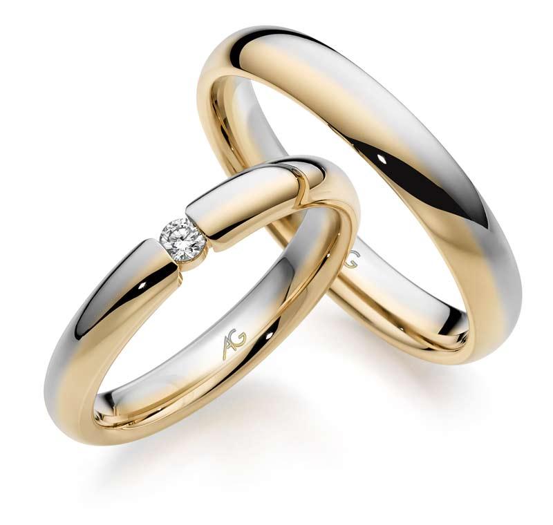 Produktbild: Gerstner Eheringe/Trauringe Bicolor 28834/4-4/28834/3.5*1b0.06