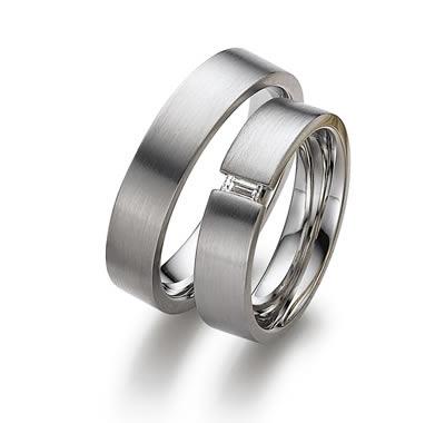 Produktbild: Gerstner Weißgold Trauringe - Eheringe 26780/6 - 4/26781/6