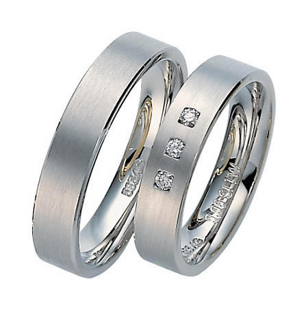 Gerstner Weißgold Trauringe - 4/27052-4.5