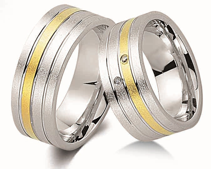 Cilor Platora GS12 Silber/Gold585 Trauringe/Eheringe