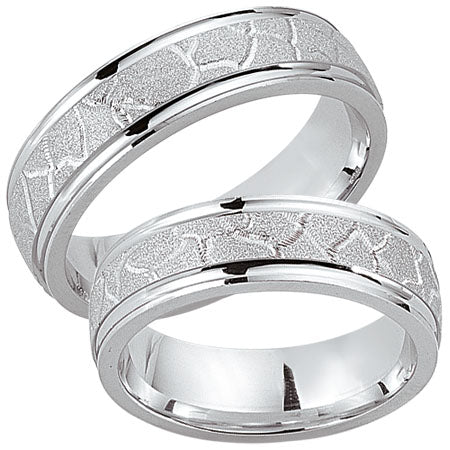 Hochzeitstrauringe, Eheringe/Trauringe, Prata, HT 033