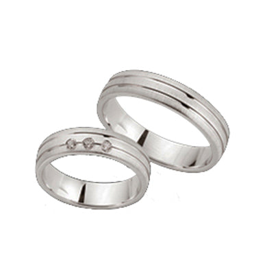 Hochzeitstrauringe, Eheringe/Trauringe, Prata, HT 094