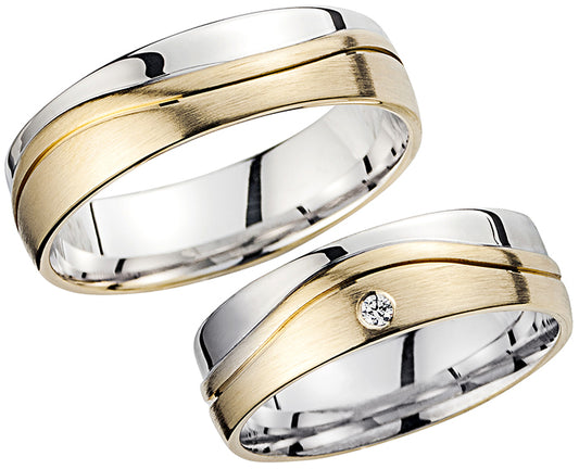 Cilor Trauringe/Eheringe Perfect Love Bicolor HR 120A