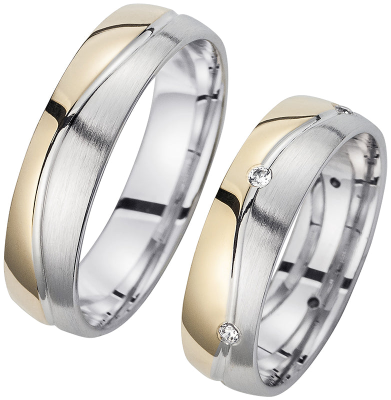 Cilor Trauringe/Eheringe Perfect Love Bicolor HR 46A