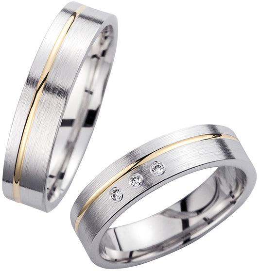 Cilor Trauringe/Eheringe Perfect Love Bicolor HR 66A