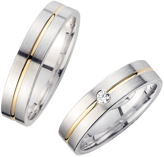 Cilor Trauringe/Eheringe Perfect Love Bicolor HR 88A