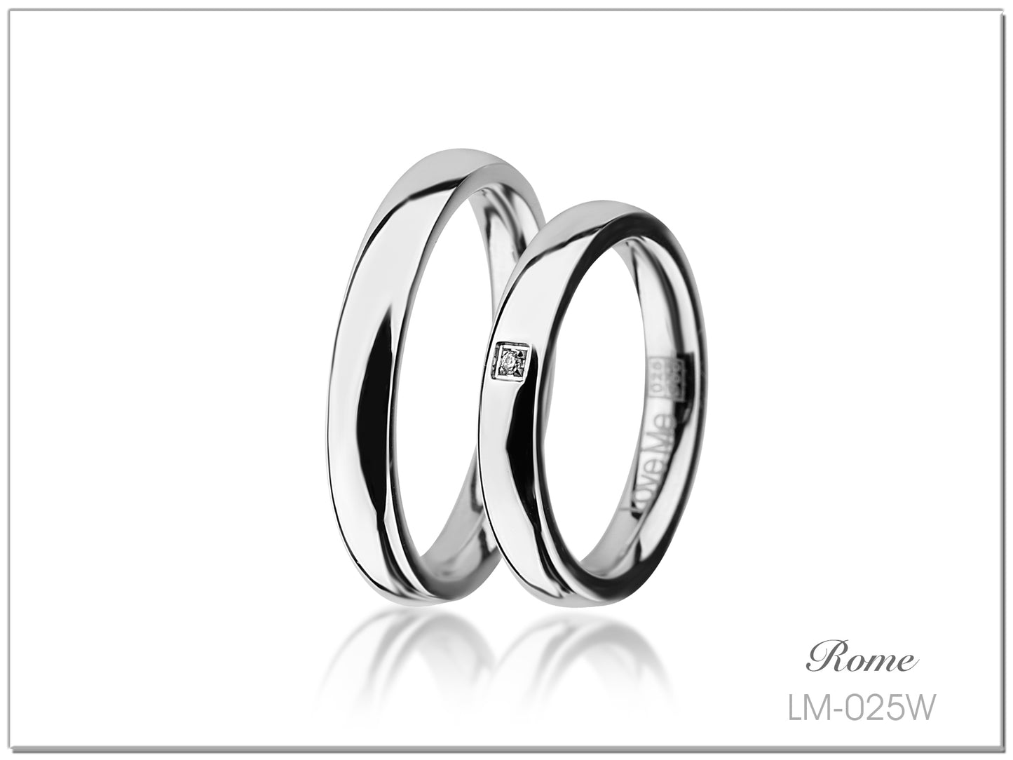love me forever Silber collection Eheringe/Trauringe LS-025W