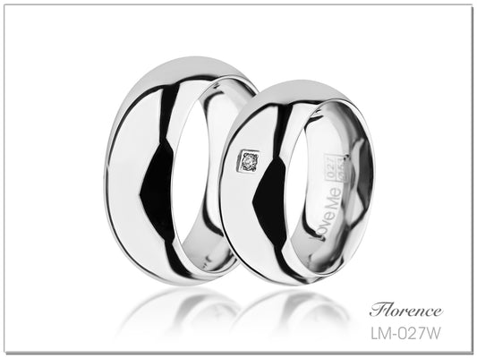 love me forever Florence Silber collection Eheringe/Trauringe LS-027W