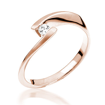 Schwarz My Solitaire/Verlobungsring M108 14ct.