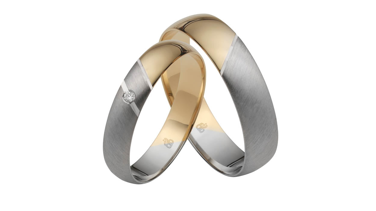 Rauschmayer Trauringe/Eheringe First Modern Love Bicolor 83-00011/82-00011