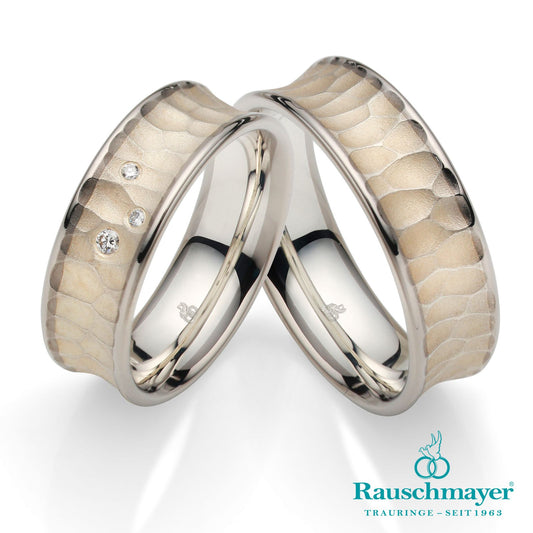 Rauschmayer Eheringe/Trauringe Silber-Palladium 11-51181/10-51181