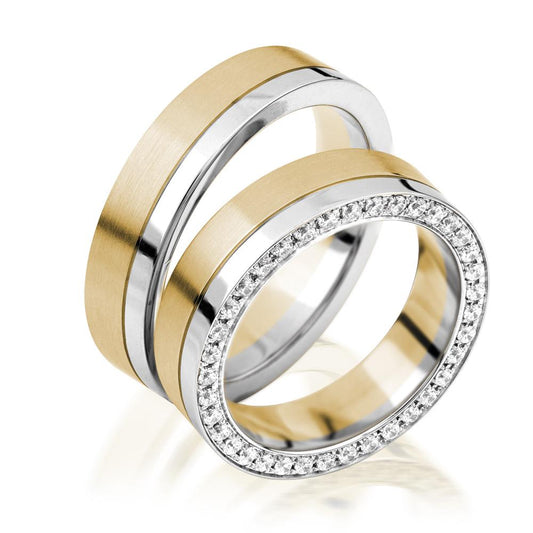 Simon & Söhne Trauringe/Eheringe Fantasy Bicolor S 208