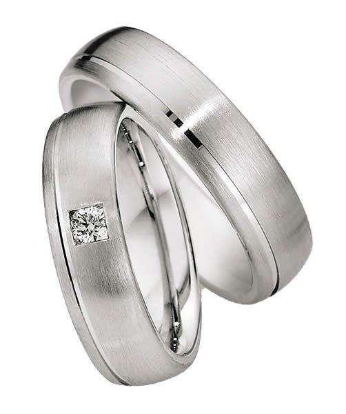 Saint Maurice Weißgold Trauringe  81347-81346