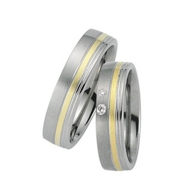 Schwarz Trauringe/Eheringe Eternal Love SW336