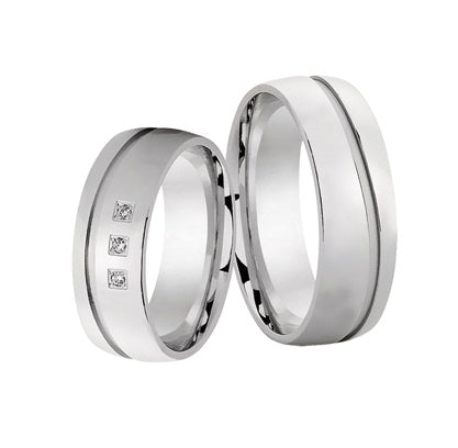 Schwarz Eheringe/Trauringe Only Love 925-073