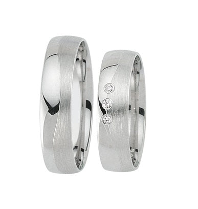 Schwarz Eheringe/Trauringe Pure Love 925-162