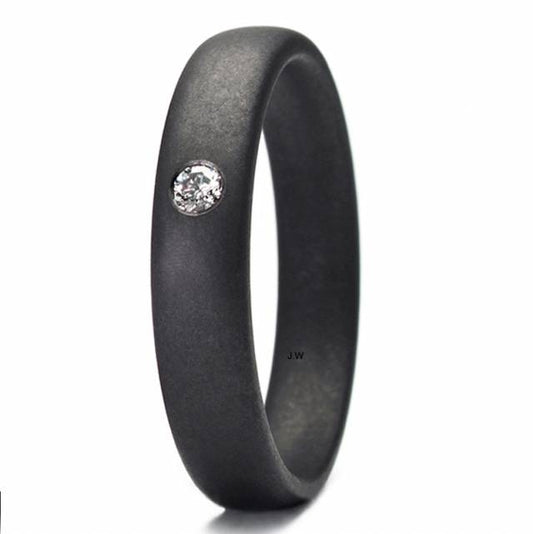 TANTALUM MAGIC Tantal Ring Fein Matt P1 1x0,033ct.