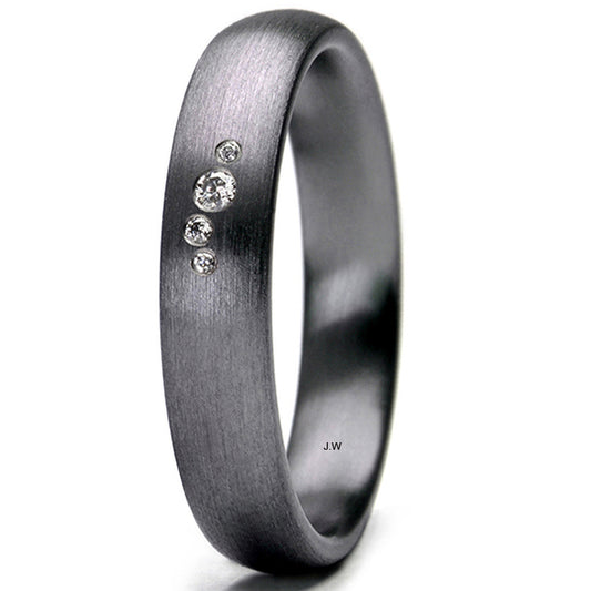 TANTALUM MAGIC Tantal Ring Linie P1 4x0,019 ct.