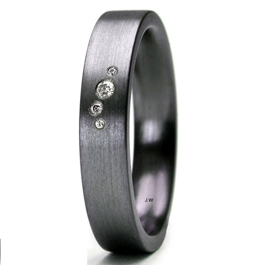 TANTALUM MAGIC Tantal Ring Linie P2 4x0,019 ct.