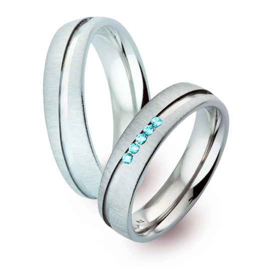 TitanFactory Trauringe/Eheringe 51943blue aus Titan von TitanFactory
