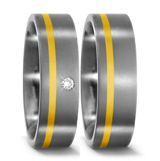 TitanFactory Trauringe/Eheringe 51092/001/003/7201-51092/001/000/7201